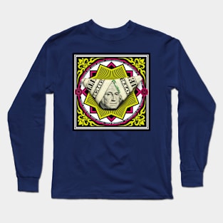 Washington / Money Origami Long Sleeve T-Shirt